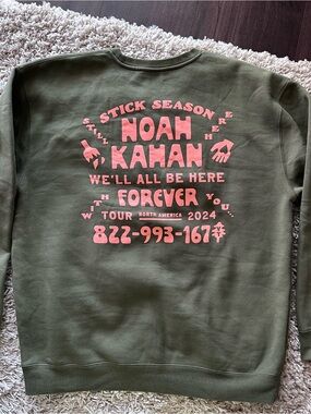 Noah Kahan 2024 Tour Sweatshirt NEW without tags size L